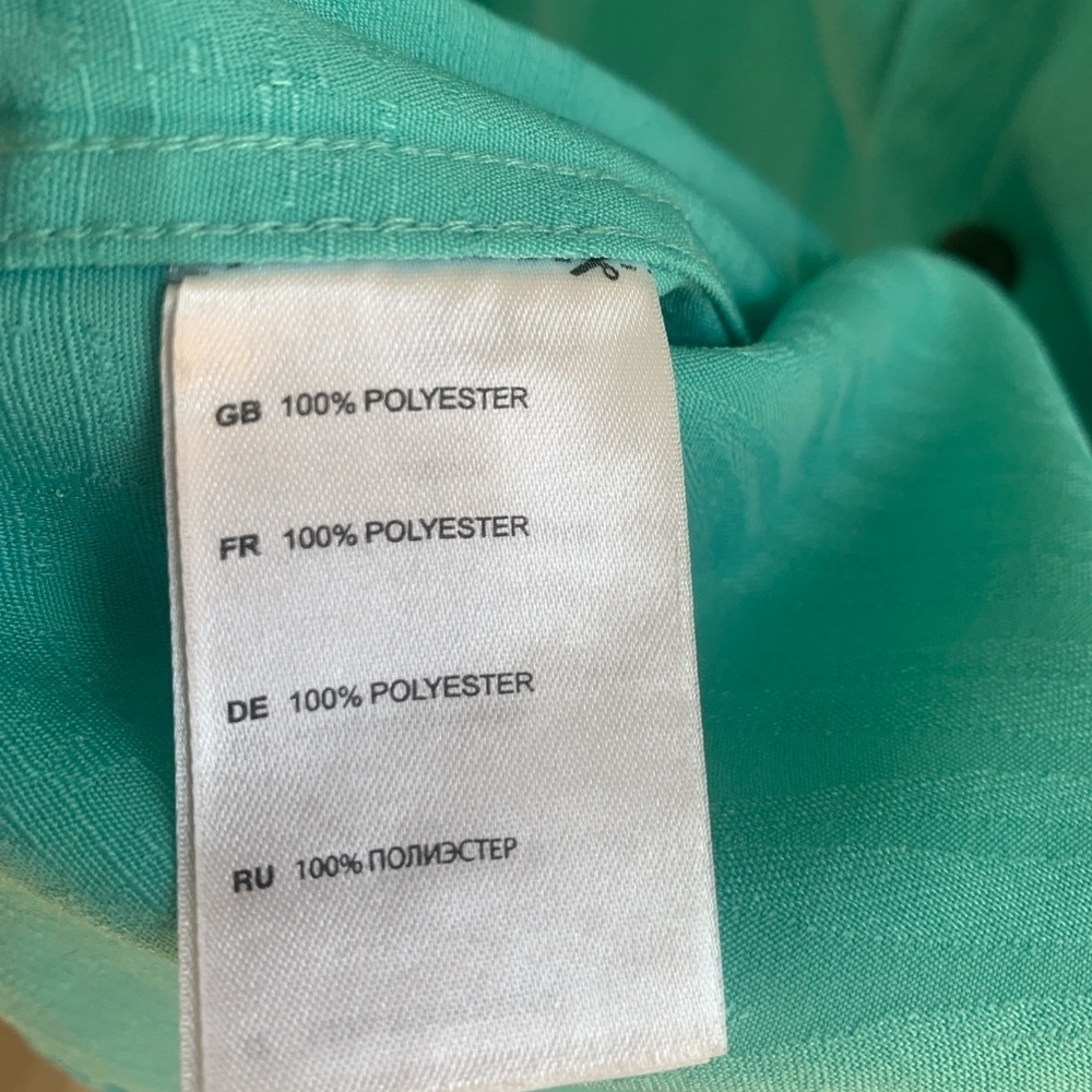 Island Outfitters 2XL Aqua Hawaiian Shirt Tropical Camp Button Up Resort - Picture 4 of 4